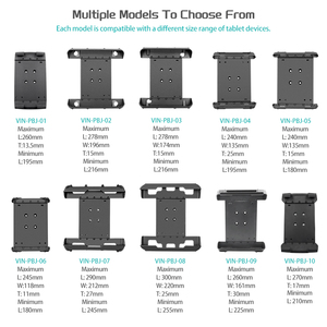 Vin <strong>Mounts</strong> Rugged Anti-shake Tablet <strong>Mount</strong> for UTV/ATV Pillar Clamp Ball Base for 2&quot; - 2.56&quot; Rails Compatible with IPad/Panasoni