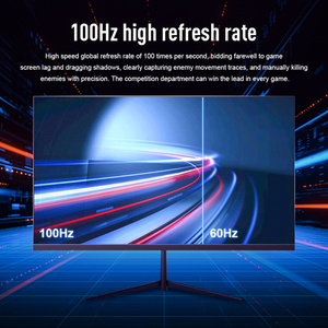 Barato 23,8 pulgadas FHD LED Gaming Monitor curvo 100Hz IPS LCD pantalla VGA entrada DP interfaz negro con altavoz incorporado PC de escritorio - Product Image 3