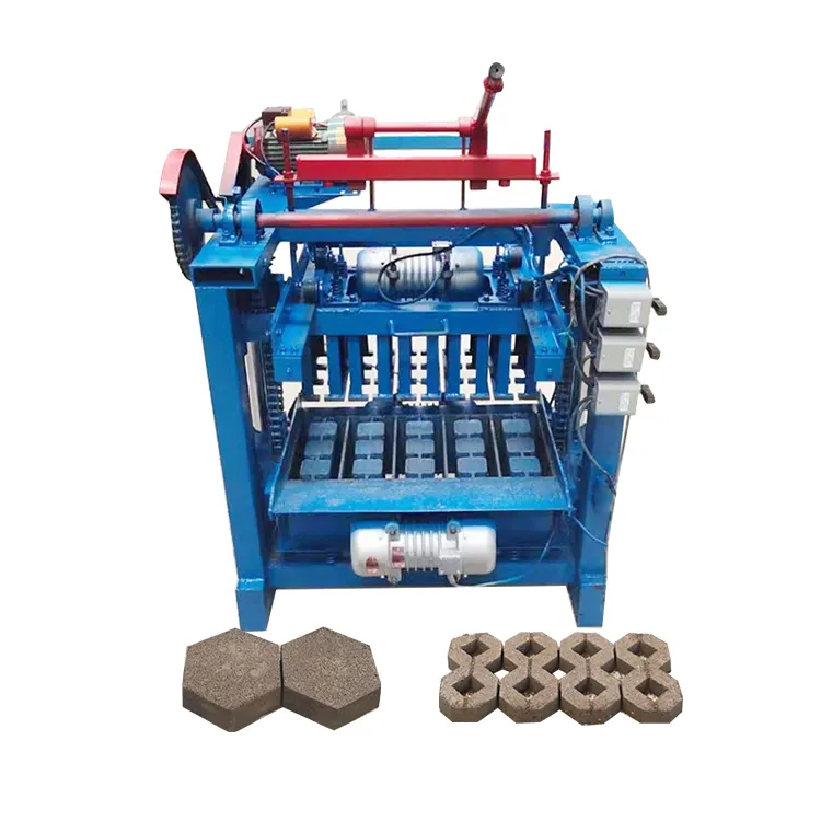 Onstruction-máquina automática de construcción de bloques huecos de hormigón, máquina para hacer bloques de hormigón de 6 pulgadas