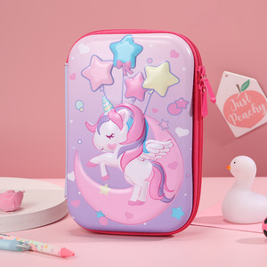 Unicorn bút chì trường hợp phim hoạt hình sinh viên bút chì trường hợp 3D ba chiều Dây Kéo văn phòng phẩm Hộp trẻ em bút chì trường hợp văn phòng phẩm Túi - Product Image 2