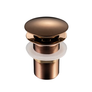 Joyhoo Click Clack scarico per lavello in oro spazzolato scarico per lavabo in ottone Pop-up ad alte prestazioni senza troppopieno - Product Image 4