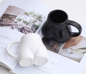 Ceramic Hip Mug Coffee <strong>Cup</strong> Creative Water Fun Women Hip <strong>Cup</strong> Simple and Lovely