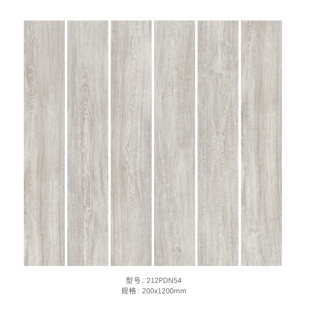 Chinese Porcelain Wood  Tile For Living Room Library Study Room 200x1200mm