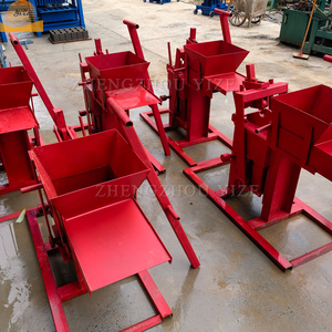 Small <strong>Manual</strong> <strong>Interlocking</strong> Fire <strong>Soil</strong> Clay Brick Paving <strong>Block</strong> Maker Hollow Earth Mud Red Clay Brick Making Moulding <strong>Machine</strong> - Product Image 3