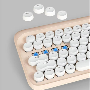 Lofree EH112S Dot para oficina en casa lindo Simple té de la leche Color LED retroiluminado USB con cable/inalámbrico para teclado mecánico Bluetooth - Product Image 5