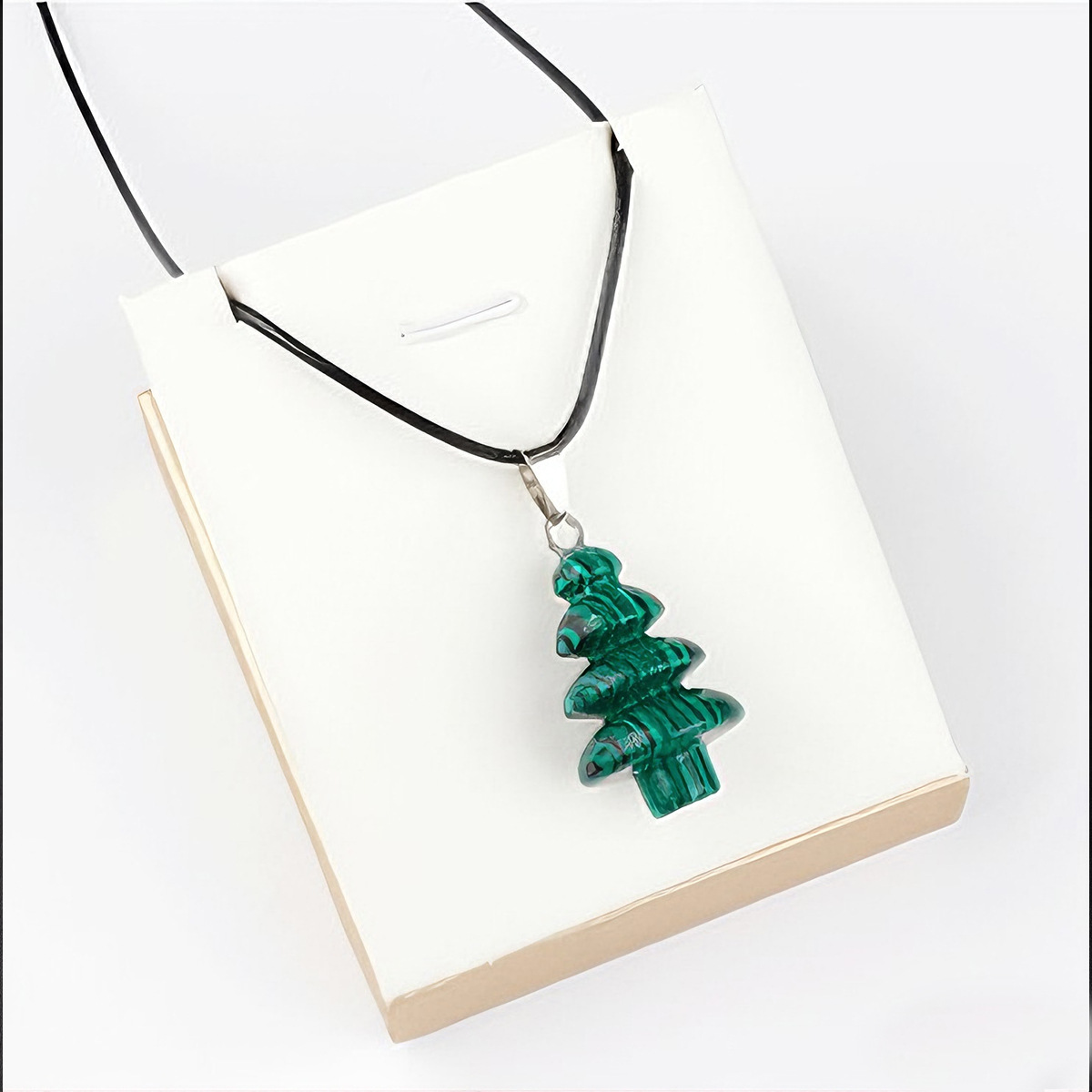 Malachite avec corde