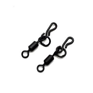 Carp Fishing Accessories QC <strong>Drop</strong> Off Inline <strong>Swivel</strong> with Ring Fishing Hair Rig <strong>Swivel</strong> for Carp Fishing Terminal Tackle - Product Image 1