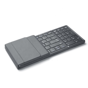 Mini Folding Blue Tooth <strong>Keyboard</strong> Wireless Support 3 Devices <strong>with</strong> Number Keys for Phone Tablet Rechargeable Foldable <strong>Keyboard</strong> - Product Image 5