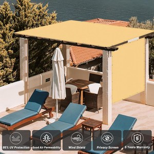Parasole in tessuto a rete con parasole giallo arancio da 150gsm - Product Image 6