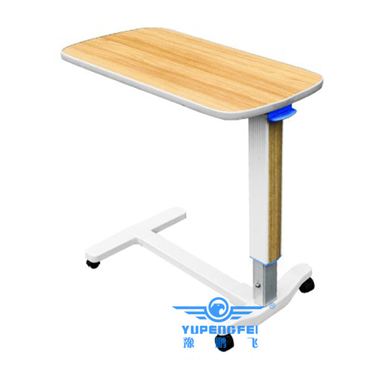 Table à manger mobile en ABS avec grain de bois