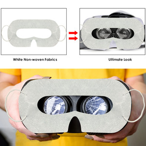 Süper eylül VR göz kapağı hijyen tek kullanımlık göz maskesi ter nefes yüz koruma <span class=keywords><strong>Meta</strong></span> Quest pro için dokunmamış kumaşlar