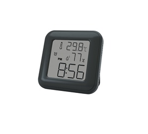 Termómetro LCD e higrómetro Precisión Reloj digital Pantalla Humedad Termómetro digital multitermómetro digital