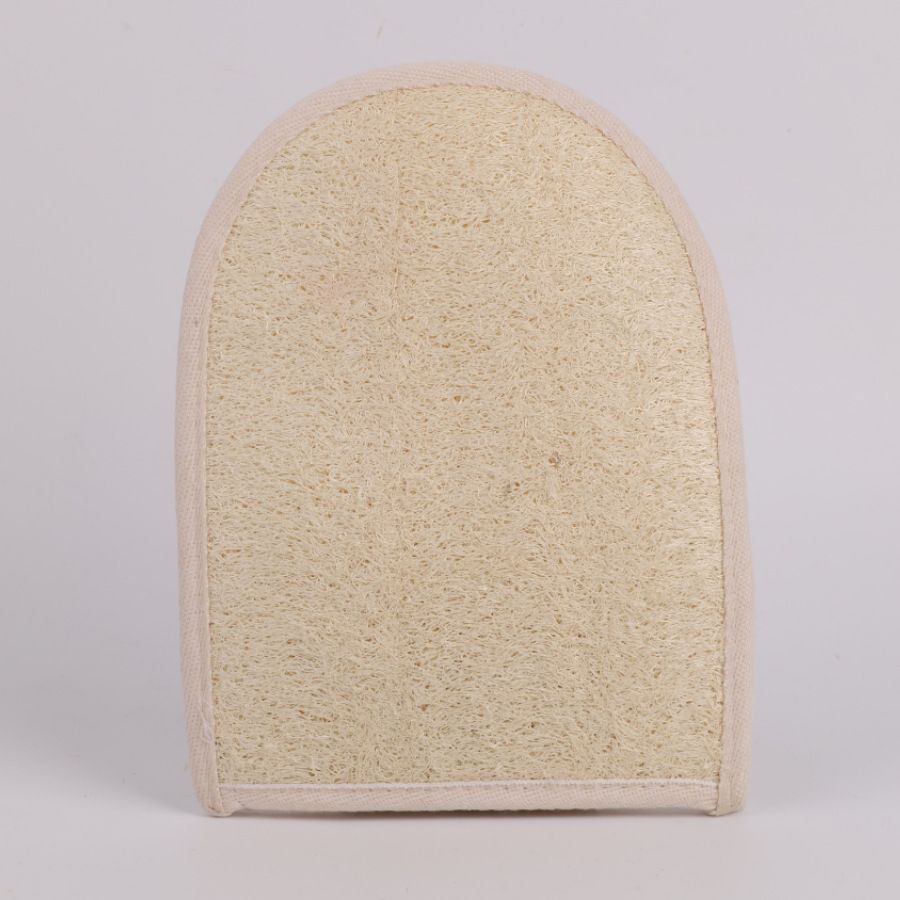 ถุงมืออาบน้ำแบบไม่มีนิ้วใยบวบ (16*20ซม.)