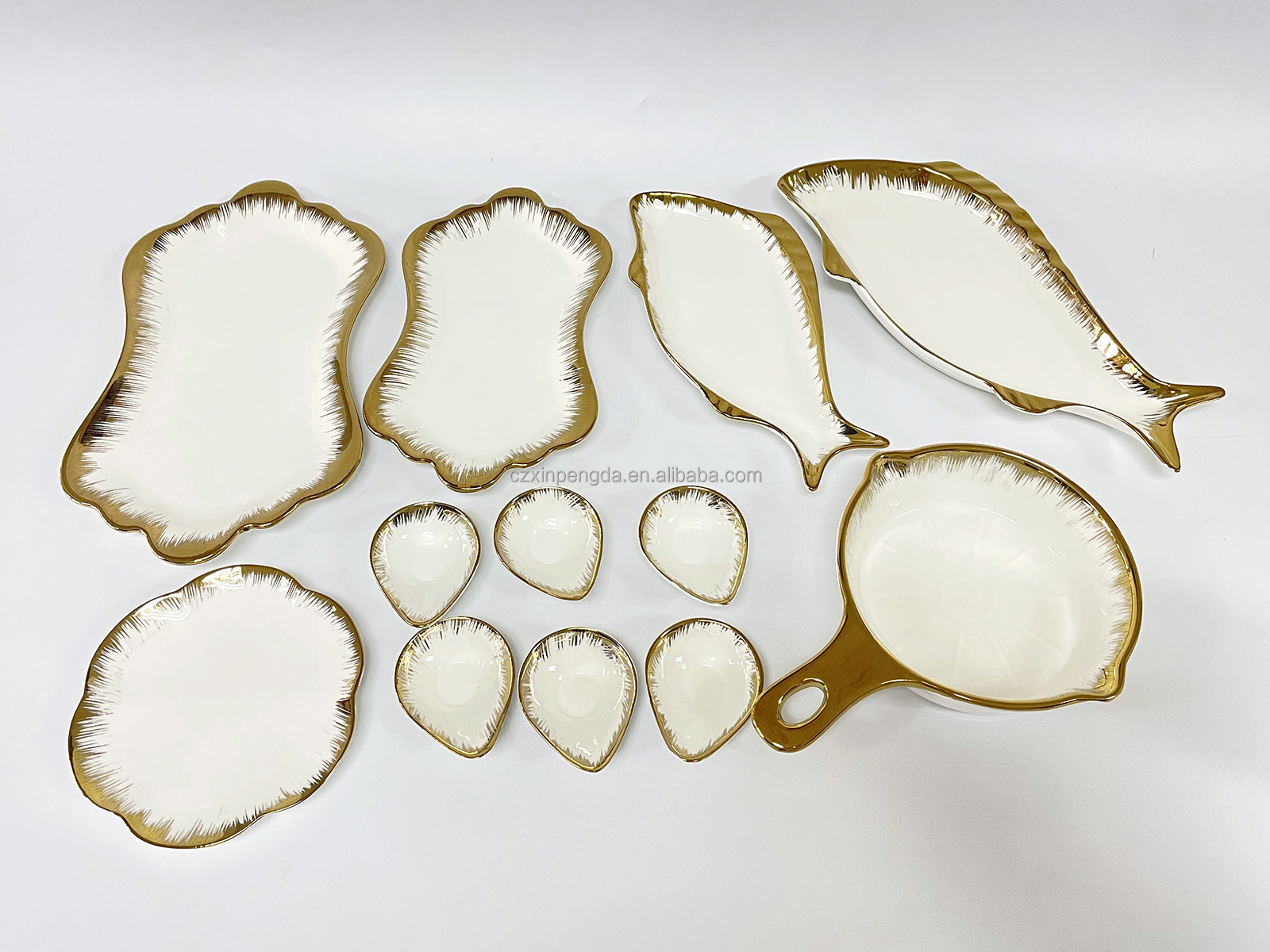 Blanc avec or