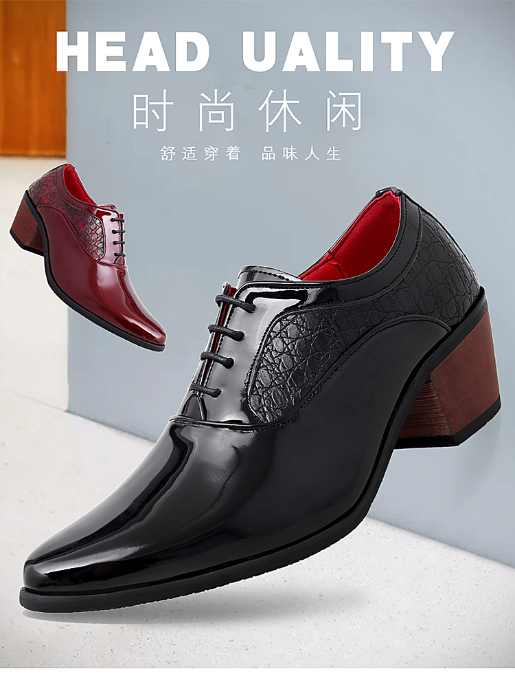 Genuine Leather Lace Up Stylish Fashionable Casual Shoe For Men Red S219-3384 (STOCK ITEM) 2 PRISTINE