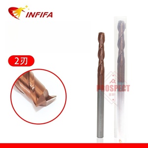 Precision End Mill CNC Spiral Milling <strong>Cutter</strong> <strong>50mm</strong> Length Carbide Taper Ball <strong>Cutter</strong> with Double Edge ODM &amp; OEM Customization - Product Image 1