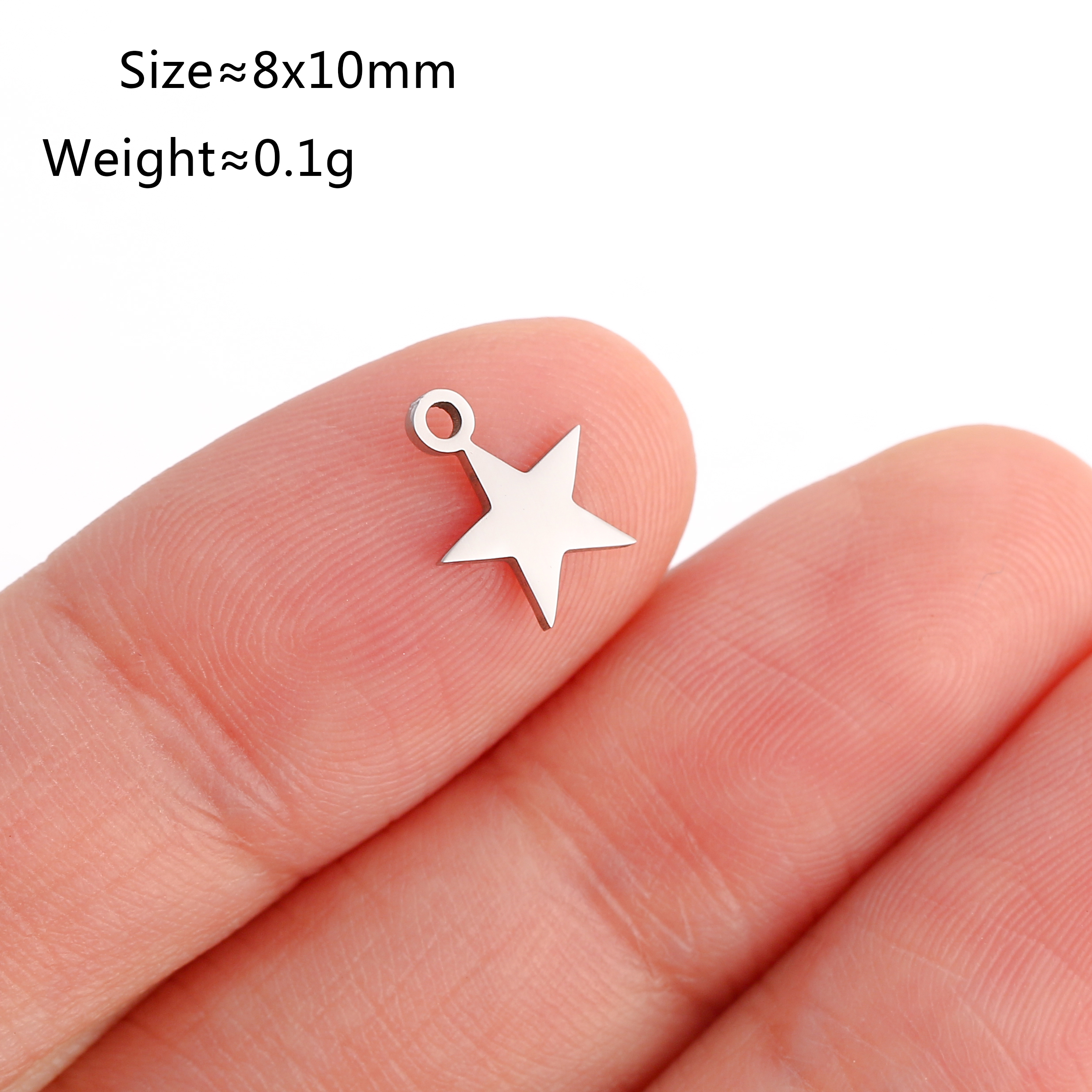 DY466-1 estrella color plata
