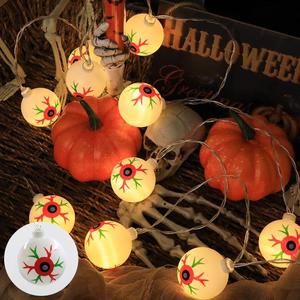 Impermeable decorativo 8 funciones Control remoto caja de batería jardín fiesta vacaciones Navidad luces calabaza cadena