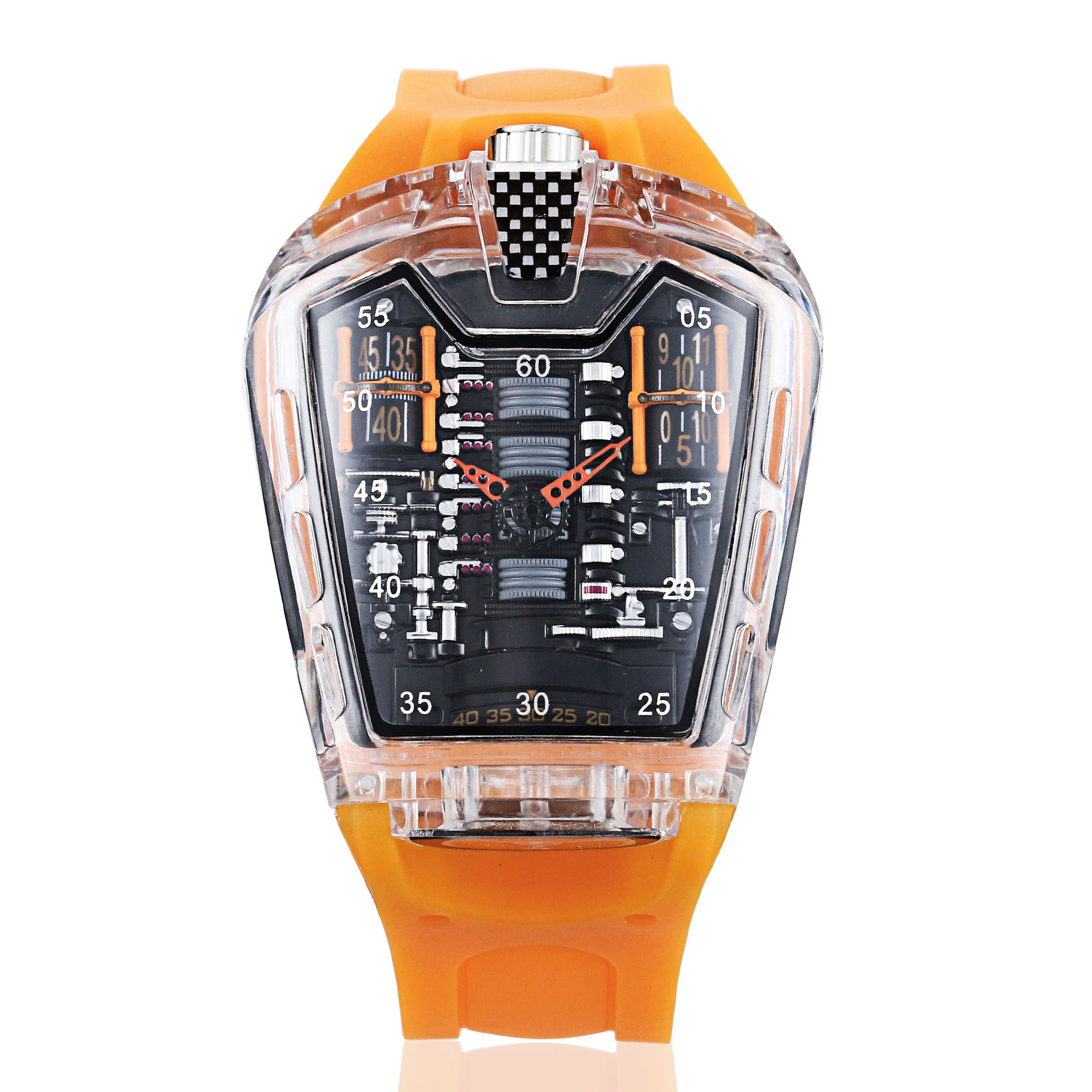 Bracelet orange-orange transparent