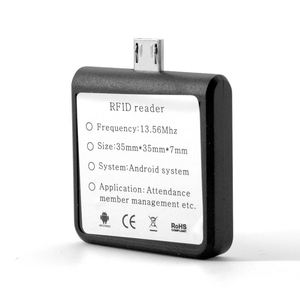 Tragbarer Micro-USB-NFC-RFID-Kartenleser mit 13,56 MHz auf dem Android-Smartphone-Tablet