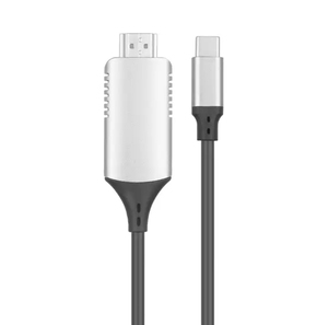 支持HDMI的设备黑色聚氯乙烯USB3.1 C型至HDMI 4K 60hz公对公电缆适配器转换器，出厂价格