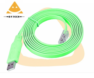 DYTECH 6ftUsbからrs232へのコンバーターケーブルUSBFTDIチップRJ45コンソールケーブルUSB2.0コネクタブレードPVCシリアルワイヤーデバッグ