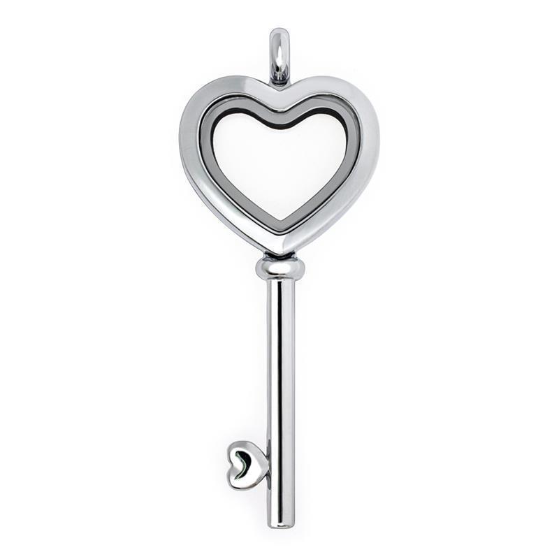 cadre clé style-1 chrome coeur surface polie