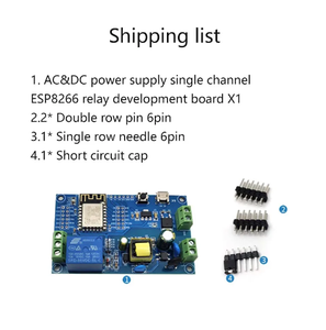 Wechselstrom-Gleichstromversorgungs-ESP8266 WLAN-Einzelkanal-Relay-Modul ESP-12F Entwicklungsbrett DC 5-80 V 12 V Relay-Modul - Product Image 6