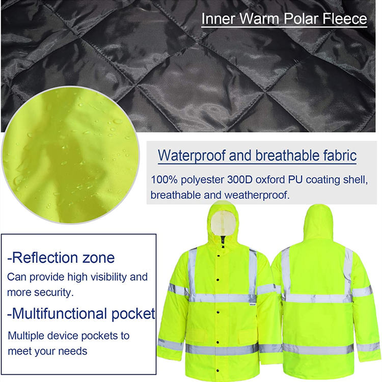 Bowins Mens Softshell Windproof Hi Vis Fully Reflective Jacket For Sale