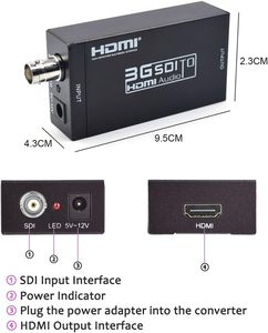 3G HDからSDIビデオコンバータUSB入力同軸モニタリングカメラHD/3G SDIサポートHDからSDI - Product Image 4
