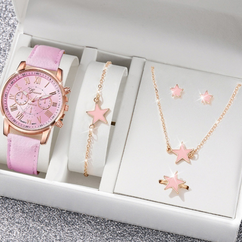 style 3 pink 5pcs set