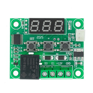 温度制御スイッチ10個W1209 DC 12Vレッド/ブルー熱冷却温度サーモスタット温度制御 - Product Image 5