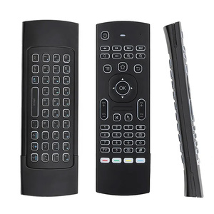 Hochwertige 81 Tasten Air Remote Mouse MX3V Pro Sprach fernbedienung mit Hintergrund beleuchtung Unterstützung für IR und Tastatur mit Hintergrund beleuchtung für Android - Product Image 4