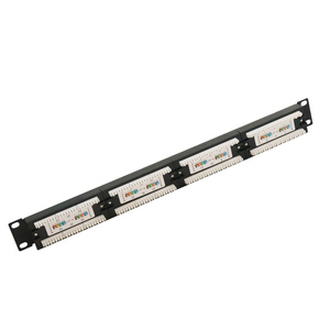 Panel de parche UTP de 19 "1U Cat5e cat6, 24 puertos Krone y 110, panel de parche Dual IDC con gestión de cables, gran oferta - Product Image 2