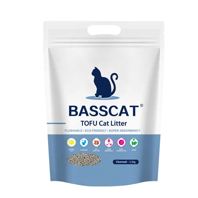 Ausreichende Lieferung von Waren 10kg Maisstärke Grau Akzeptieren Sie das kunden spezifische Logo Best Clean Bentonite Cat Litter