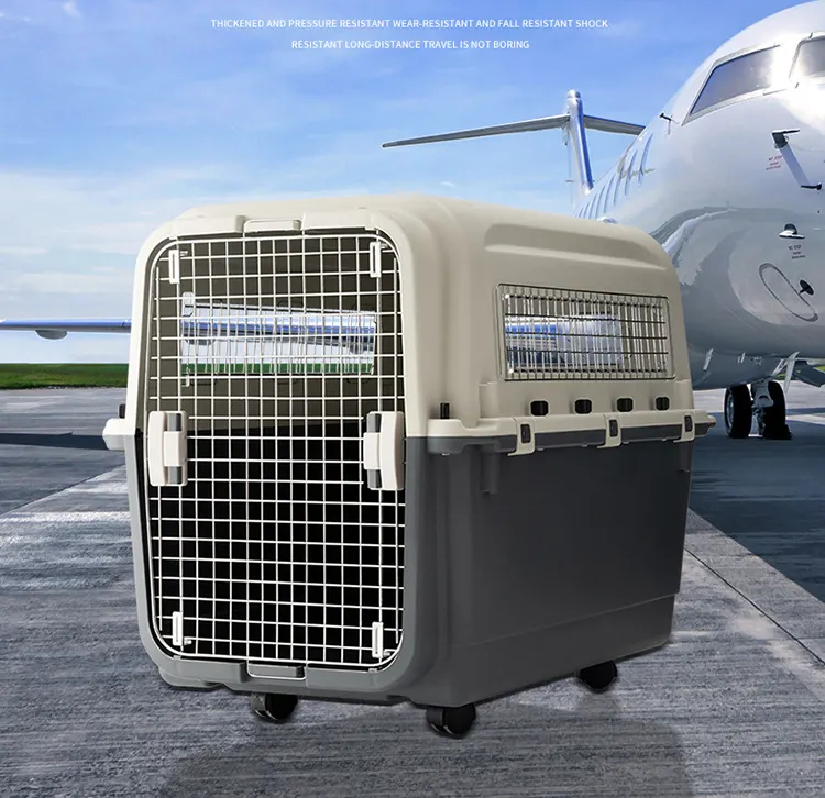 Chất Lượng Cao Pet Cat Lồng Vận Chuyển Nhà Bền Lớn Cũi Du Lịch Ngoài Trời Pet Carrier Air Box Approved Pet Cage