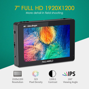 FEELWORLD LUT7 PRO F970 7&quot; Monitor - Bulk Order 2200nits Touch Screen Camera Monitor for DSLR with 4K HDMI <strong>Output</strong> - Product Image 5