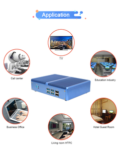 Dual Core Intel I3-4005U Mini PC 4/8GB D3 6USB doppio Display 1 rj45 Giga LAN Desktop Computer ventilatore industriale Mini PC - Product Image 5