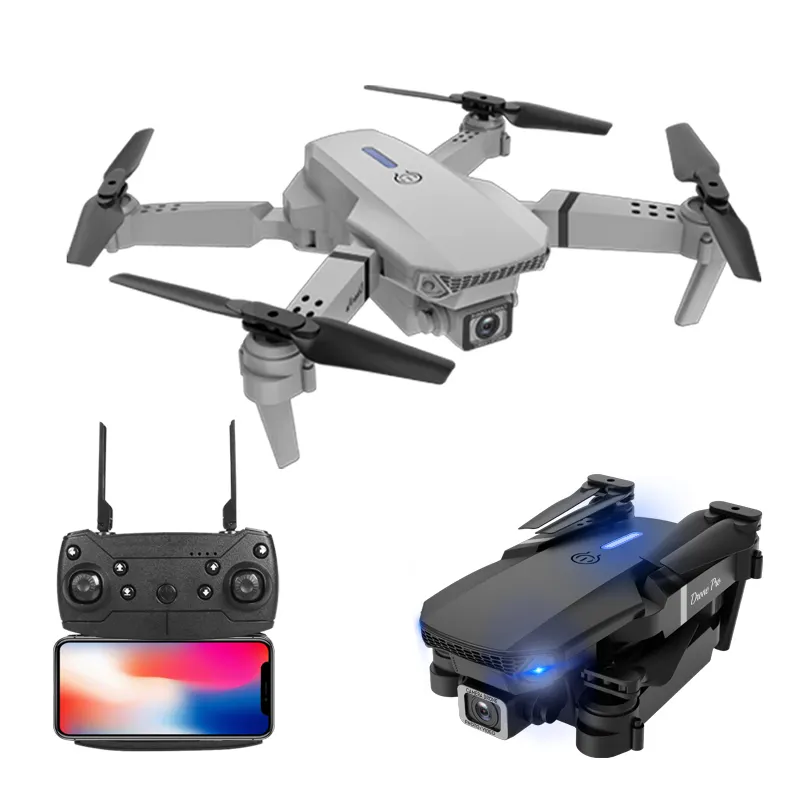 XY E88 Pro Drone 4k Hd Câmera Dupla Fpv Câmera 4k de alta definição de câmera aérea Faixa Rc Quadcopter Dobrável Mini