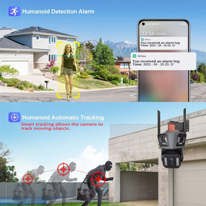 8K 16MP Vier Kameraobjektive 10X Zoom Sicherheitskamera 360 Grad IP66 wasserdichte IP-Netzwerk WLAN 3-Bildschirm PTZ Kamera - Product Image 6