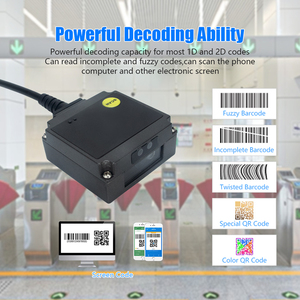 Motor de escaneo integrado de escaneo automático de tamaño Mini, lector de código Qr de montaje fijo, módulo de escáner de código de barras para máquina expendedora