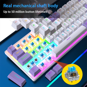 Popular Design 68 <strong>Keys</strong> Wired RGB Backlight Mechanical <strong>Keyboard</strong> <strong>Computer</strong> Gaming <strong>Keyboards</strong> for Desktop - Product Image 4