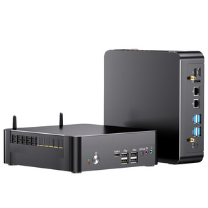 Mini 4K 60Hz oyun PC ile I7/I9 CPU 16GB DDR4 512GB SSD WiFi6 2 * RJ45LAN 2*1 * DP masaüstü bilgisayar abd Plug - Product Image 1