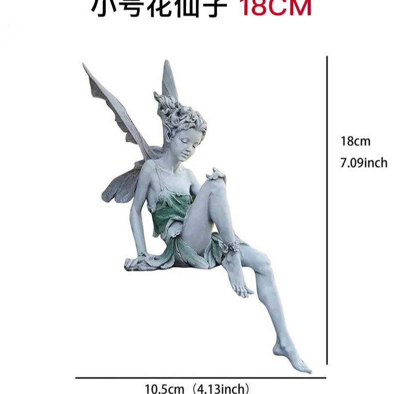 นางฟ้าดอกไม้น้อยสีขาว18ซม