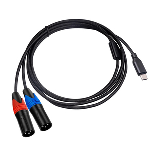 USB Type C <strong>Input</strong> <strong>to</strong> Dual XLR Male <strong>Output</strong> OFC <strong>Audio</strong> Cable Built in Chipset Foil+Braided Shielded for Speakers Amplifier Mixer - Product Image 4
