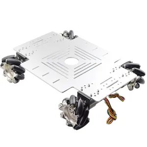40KG Big Load 4WD Ganzmetall Mecanum Rad Roboter Auto Chassis Kit Plattform mit DC 12V Encoder Motor für Arduino DIY Projekt