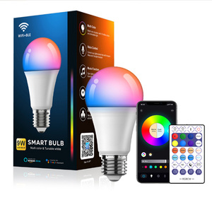 LEDEAST ZJ-BWBL1L-RGB <strong>LED</strong> Smart Wifi Ble Bulb Voice Control Remote Control Alexa and Google Compatible E26 Smart Bulb - Product Image 1