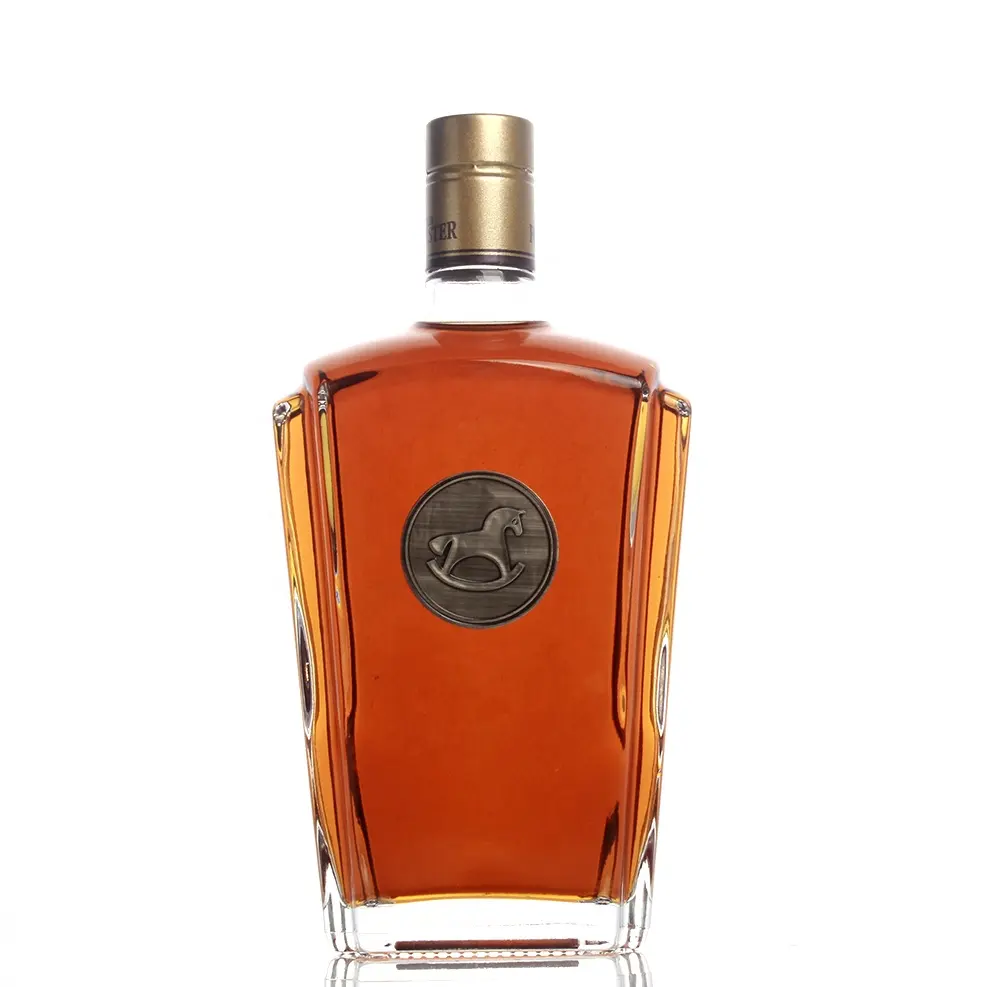 Acquista vuoto fancy 750ml liquore liquore whisky Rum 375ml alcol richiudibile gin tequila whisky bottle