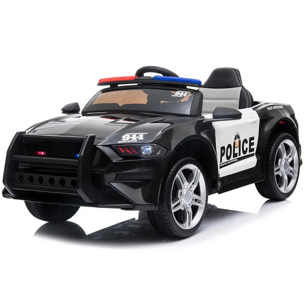 Popular Chidren 12V coche eléctrico barato al por mayor coche de policía para niños paseo en carsjsjxjdkixoxkkxk