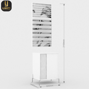 Tùy chỉnh cao cấp sơn mài Acrylic Rack hiển thị cửa hàng tủ trưng bày với kính lưới đứng thiết kế độc đáo Acrylic trường hợp - Product Image 2